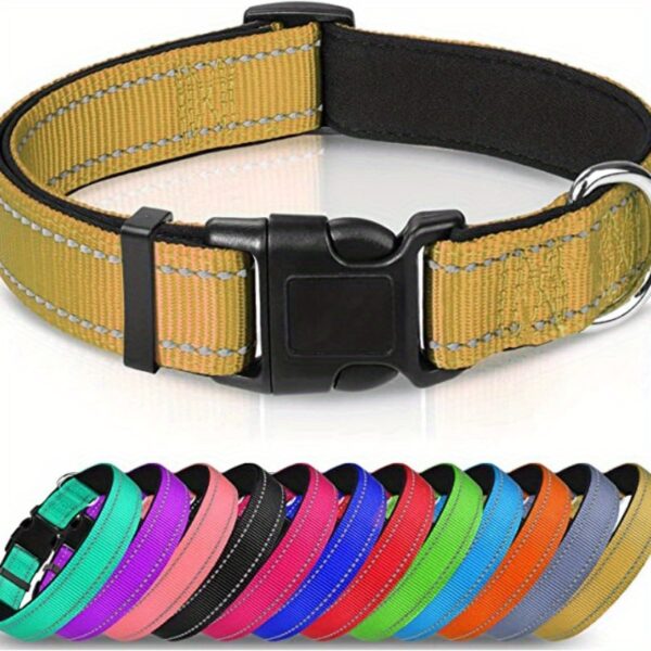 Collier réfléchissant en nylon rembourré respirant