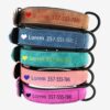 cinq coloris - collier De Chien en cuir Personnalisée