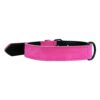 collier De Chien en cuir Personnalisée fuchsia